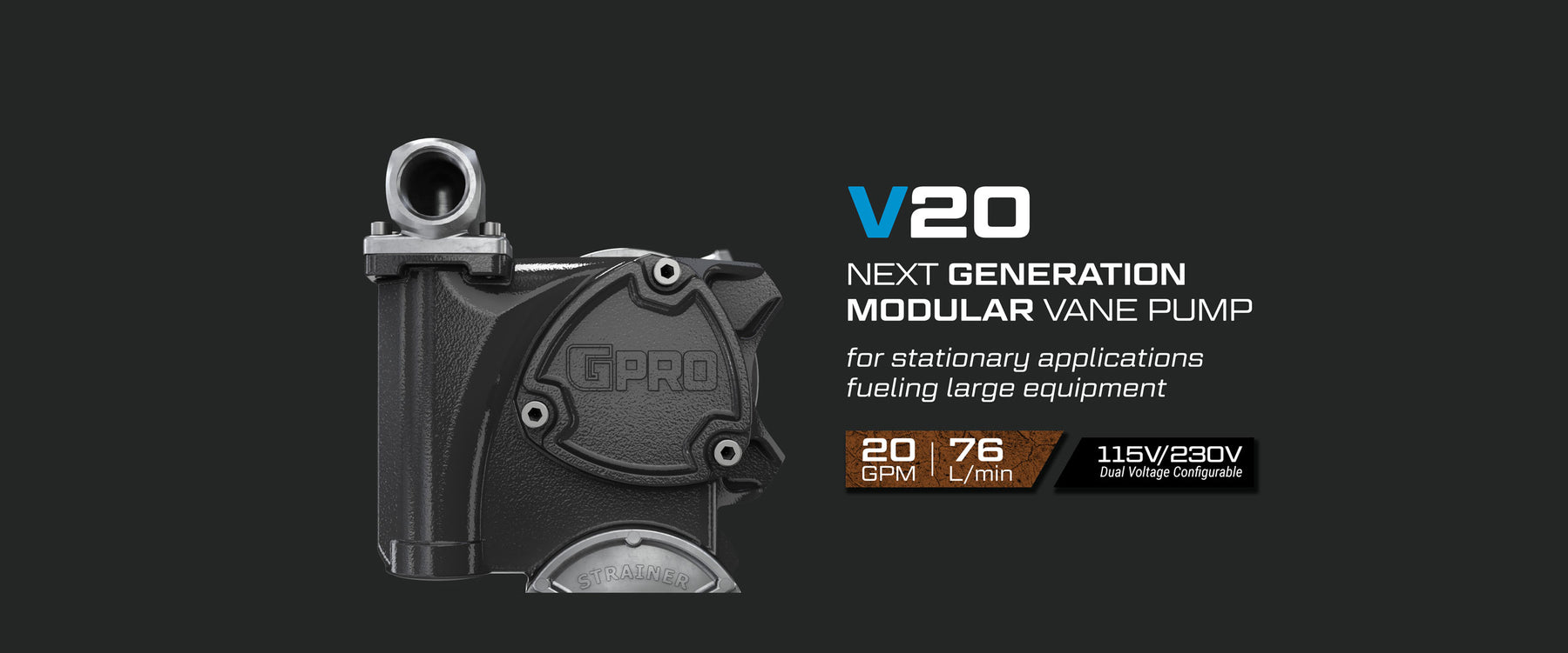 Introducing the NEW GPRO V20 Fuel Transfer Pump