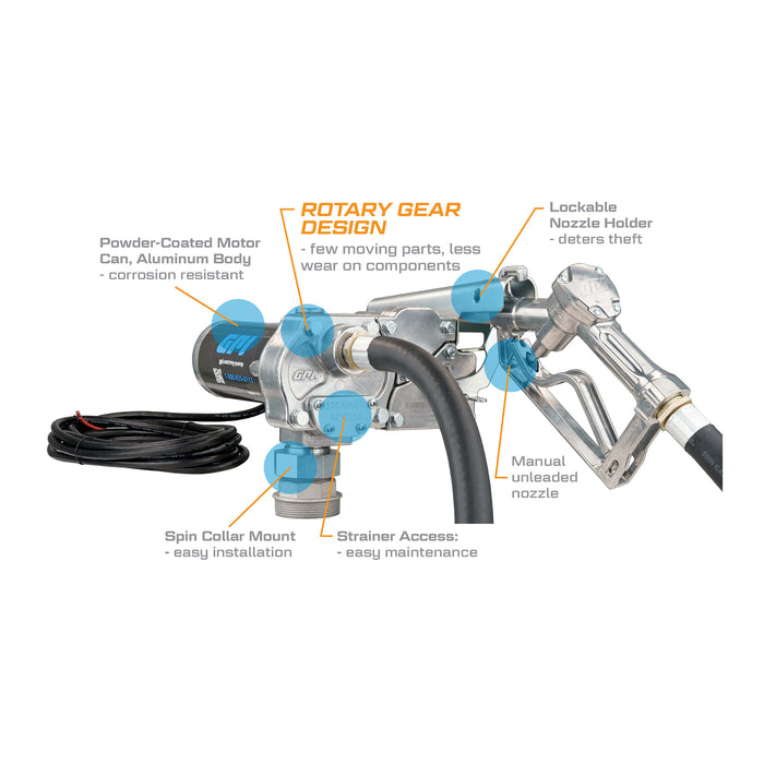 GPI 15 GPM 12V Fuel Transfer Pump