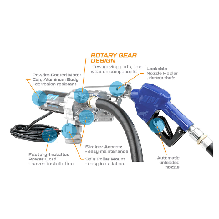 GPI 18 GPM 12V Fuel Transfer Pump