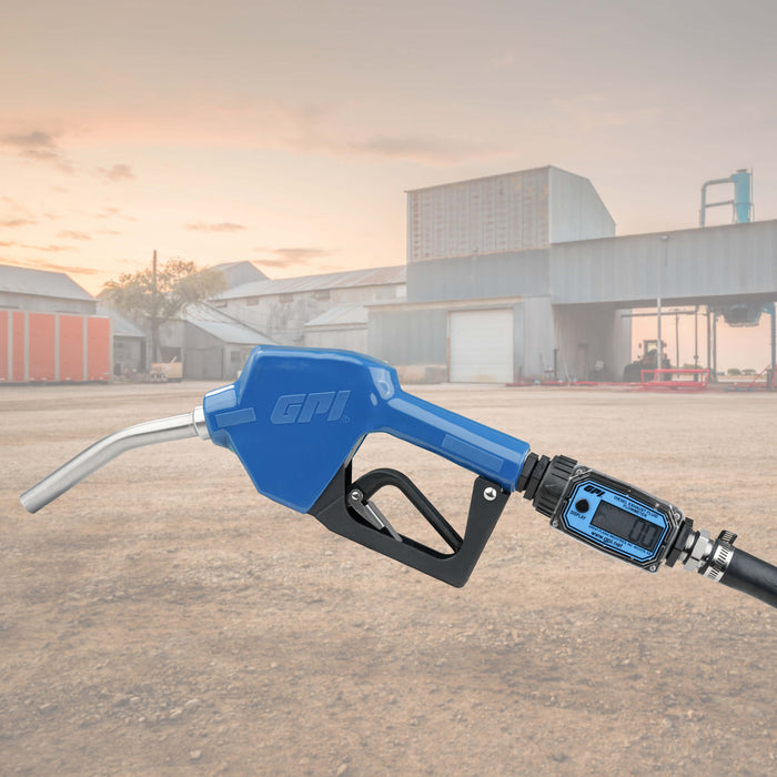 Turbine Flow Meter, Battery Powered Display, Nylon Body for DEF