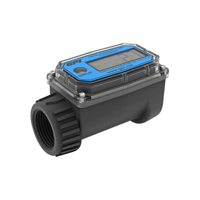 Turbine Flow Meter, Battery Powered Display, Nylon Body for DEF
