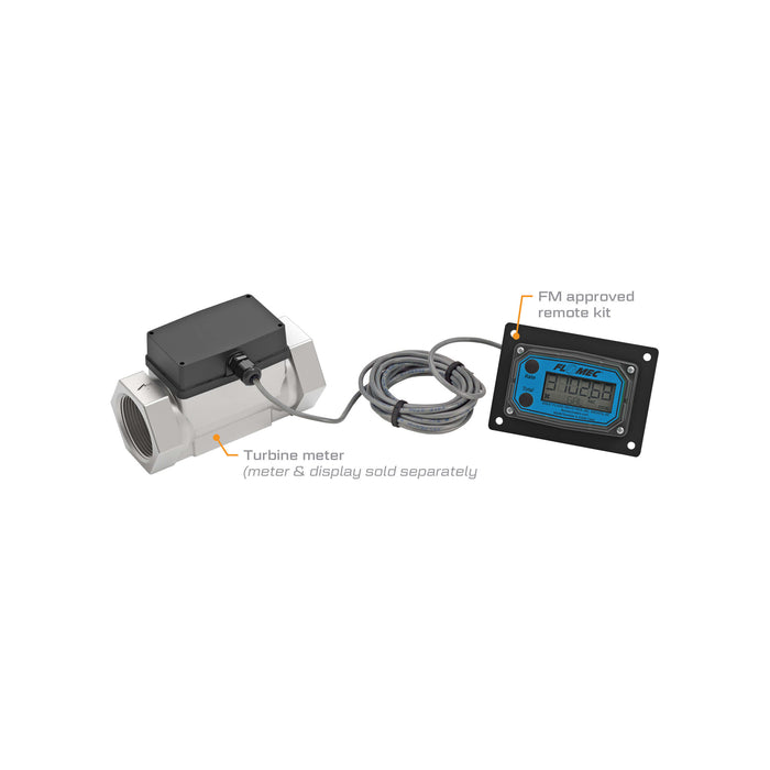 FLOMEC FM Approved Remote Kit Assembly for Turbine Flow Meters with Q9 Display