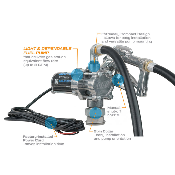 GPI 8 GPM 12V Fuel Transfer Pump