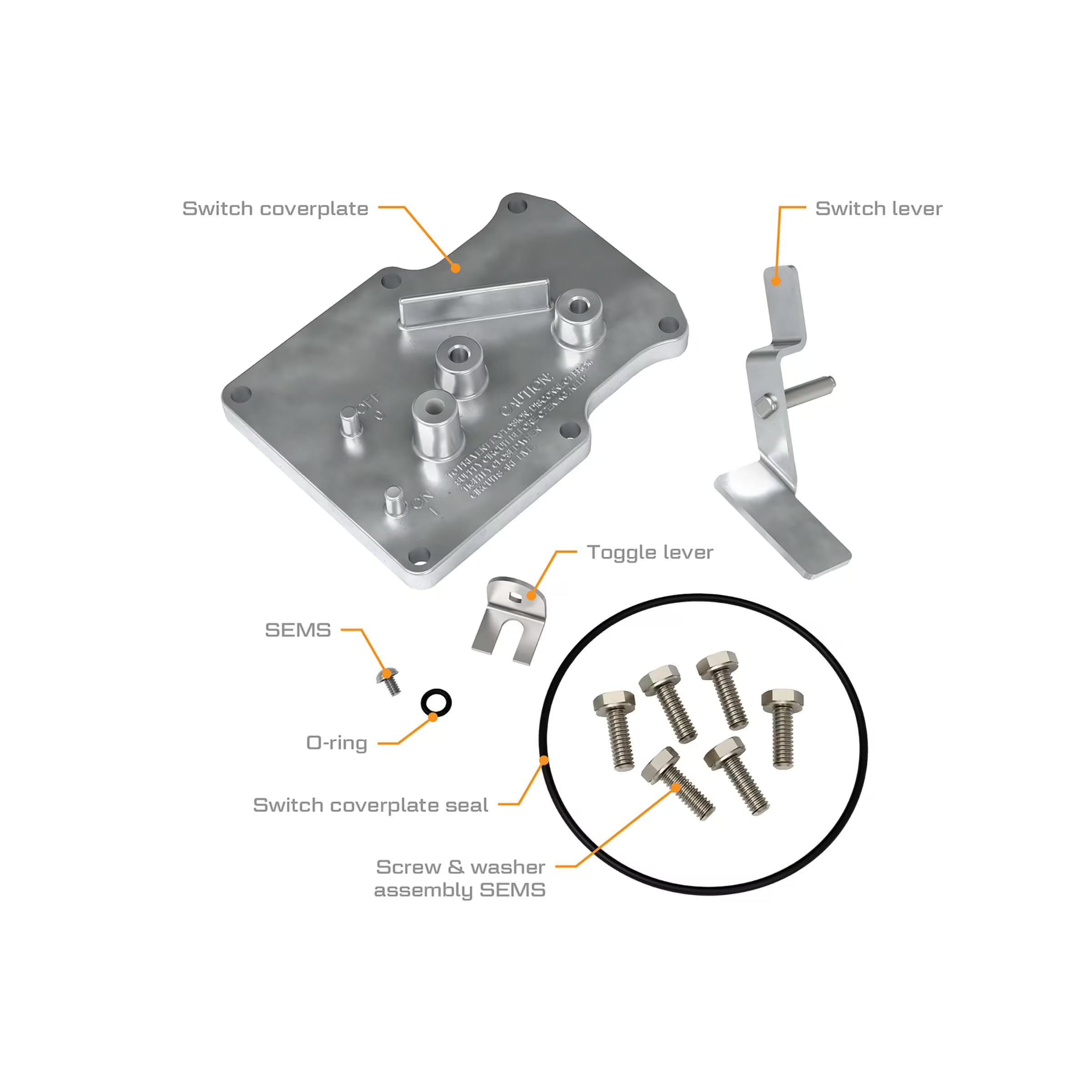 EZ-8 Fuel Transfer Pump Switch Cover Plate Kit