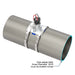 FLOMEC QS200 Ultrasonic insertion irrigation flow sensor with saddle mounted on 8.625-inch ASME Pipe