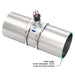 FLOMEC QS200 Ultrasonic insertion irrigation flow sensor with saddle mounted on 8-inch metal tube