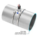 FLOMEC QS200 Ultrasonic insertion irrigation flow sensor with saddle mounted on 12-inch metal tube