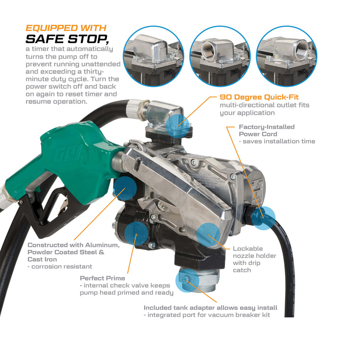 GPRO 25GPM 12V Fuel Transfer Pump