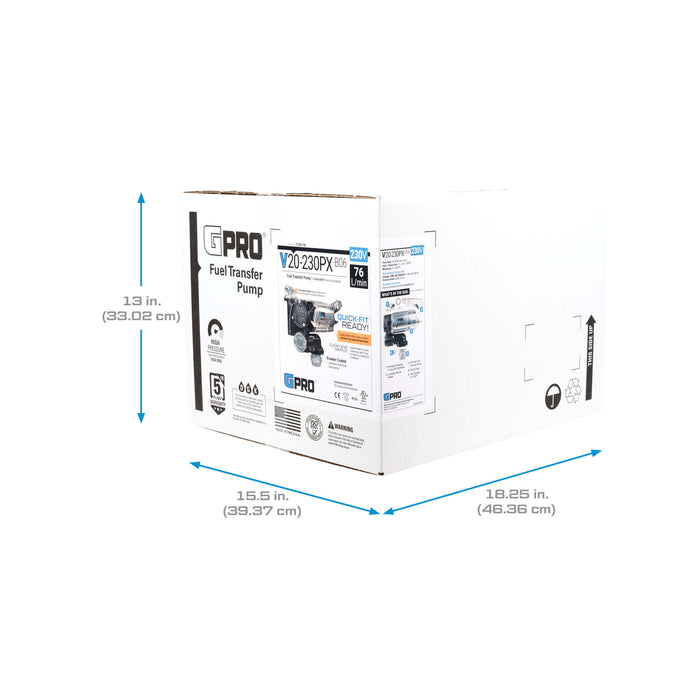 GPRO IECEx-ATEX-CE APPROVED 76 L/min 230V FUEL TRANSFER PUMP, BSPP Thread Type