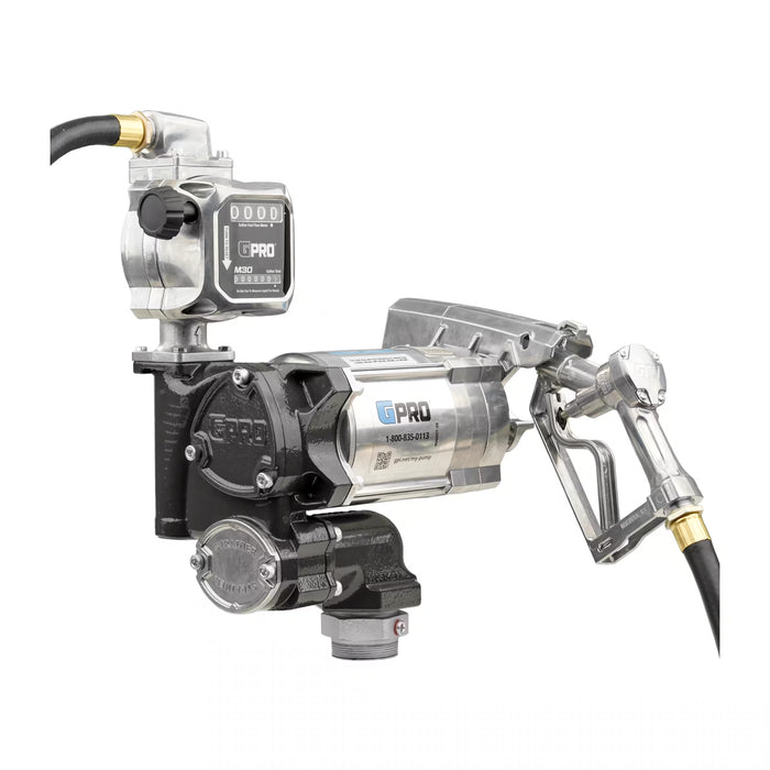 GPRO 20 GPM 115V FUEL TRANSFER PUMP WITH 5-30 GPM FUEL METER - 3/4-INCH OUTLET