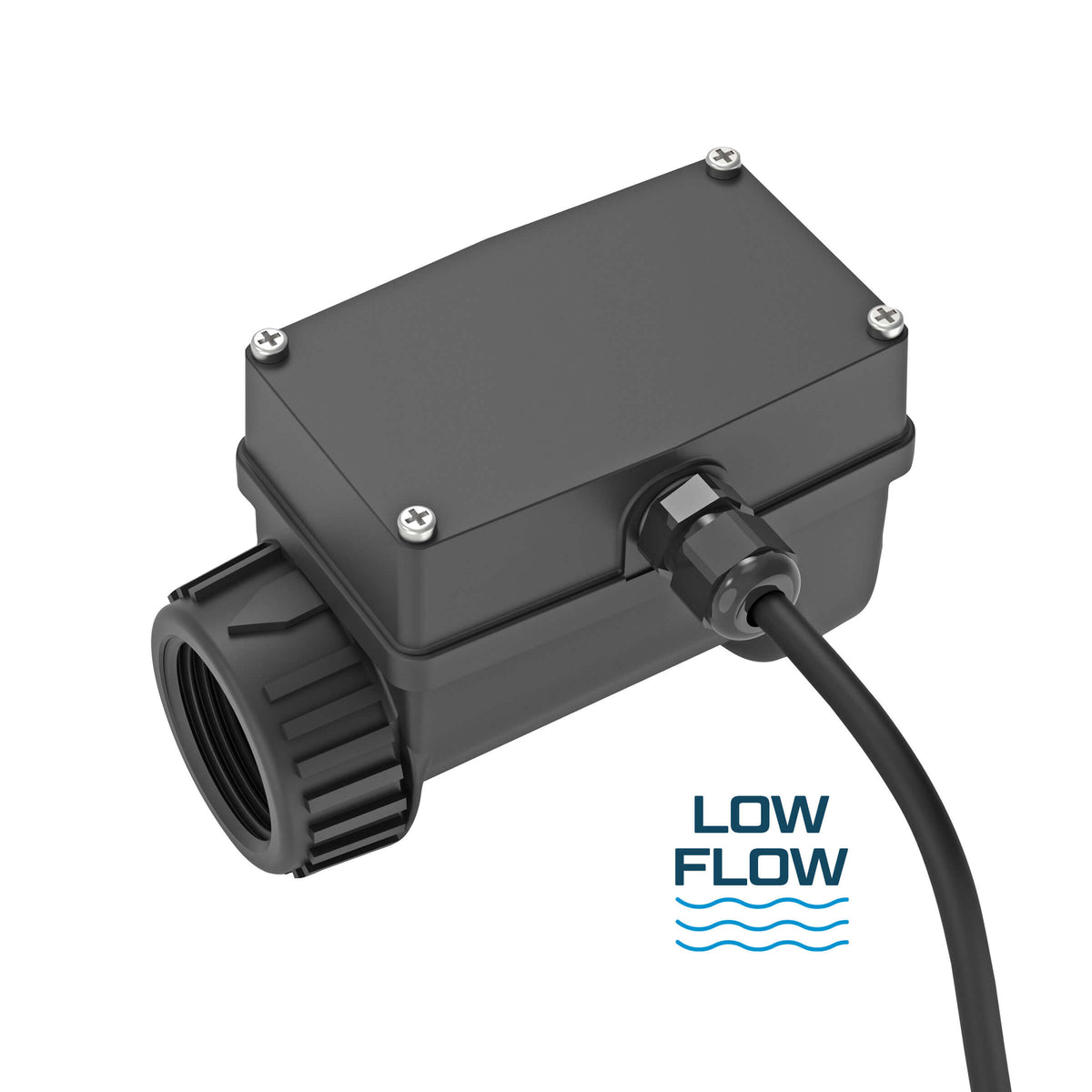 Paddlewheel Flow Meter, Low Flow, Nylon Body for Water and Non-Aggressive Chemicals