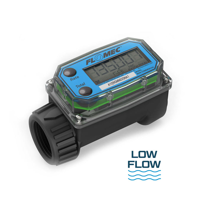 FLOMEC A1 Series Nylon 1-inch flow meter for water and non-agressive chemicals