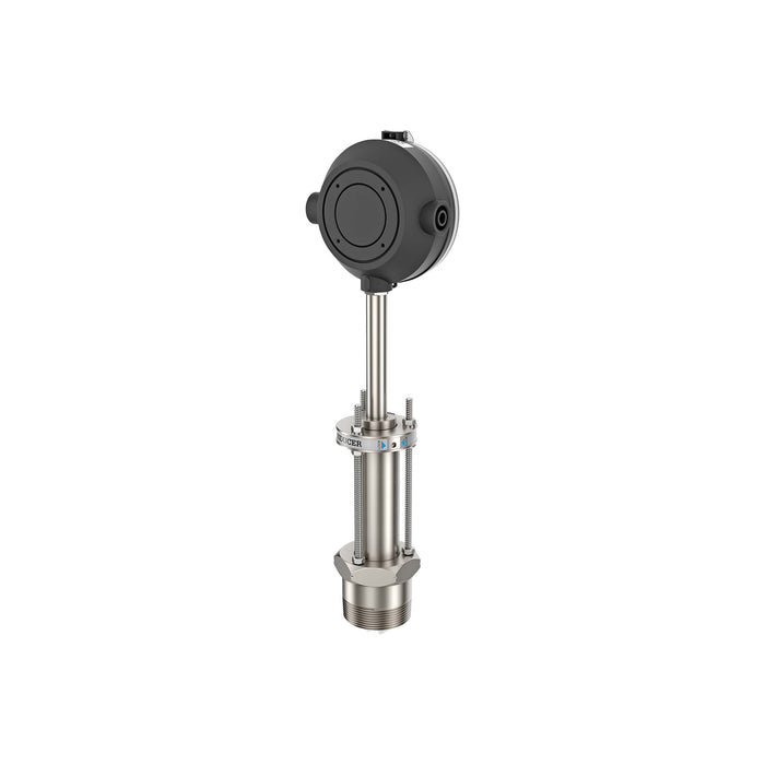 Paddlewheel Insertion Meter, Battery Powered Display, 4-20mA Output, Stainless Steel Body for Water and Solvents