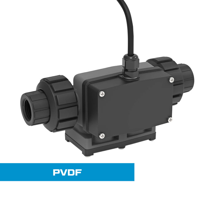 Turbine Flow Meter, PVDF Body for Harsh Chemicals