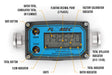 FLOMEC G2 High-Temp Brew Meter with Sanitary Fittings Break-down of the the digital display buttons and information