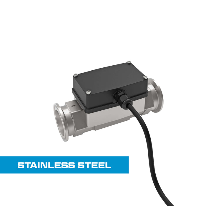 Turbine Flow Meter, Stainless Steel Body for Petro Chem, Water, and Solvents
