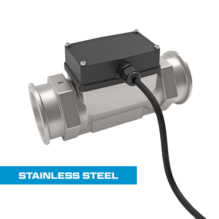 Turbine Flow Meter, Stainless Steel Body for Petro Chem, Water, and Solvents