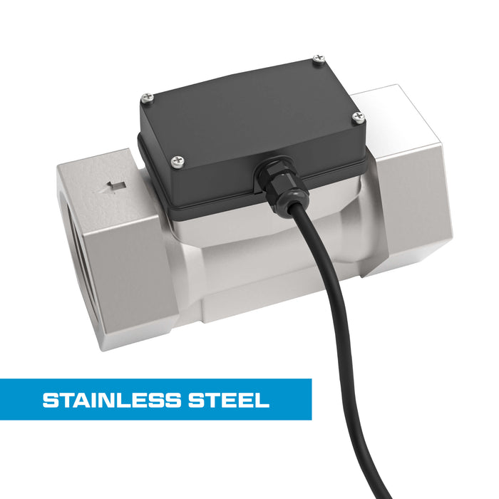 Turbine Flow Meter, Stainless Steel Body for Petro Chem, Water, and Solvents