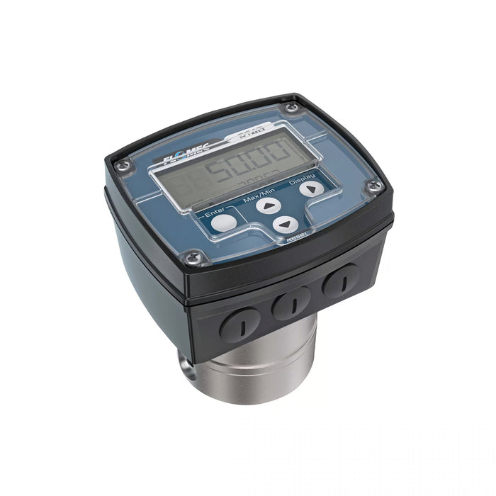 Oval Gear Flow Meter, Local Display, Pulse Out, Stainless Steel Body For Clean Light Acids and Lubricants