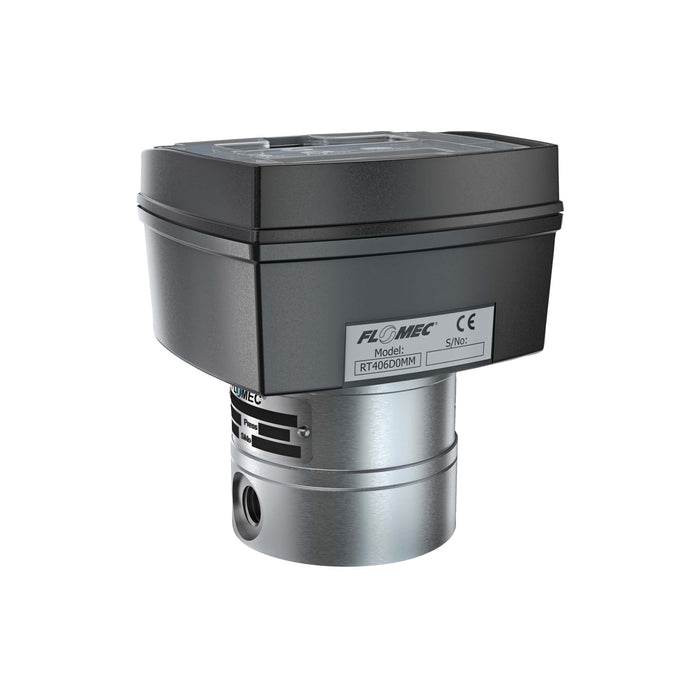 Oval Gear Flow Meter, Local Display, Pulse Out, Aluminum Body For Clean Solvents and Fuel Additives