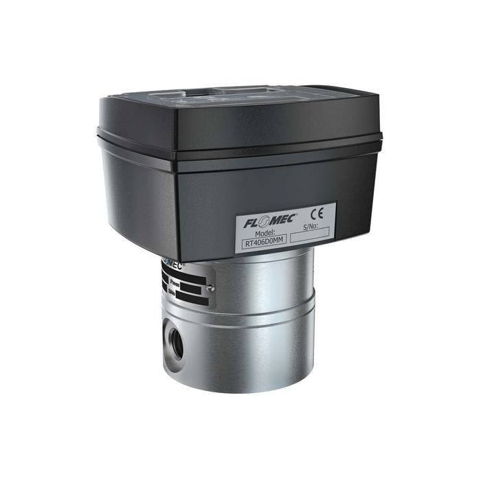 Oval Gear Flow Meter, Local Display, Pulse Out, Aluminum Body For Clean Solvents and Fuel Additives