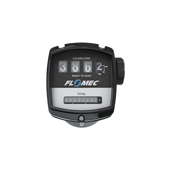 Oval Gear Flow Meter, Mechanical Display, Aluminum Body For Clean Solvents and Fuel Additives