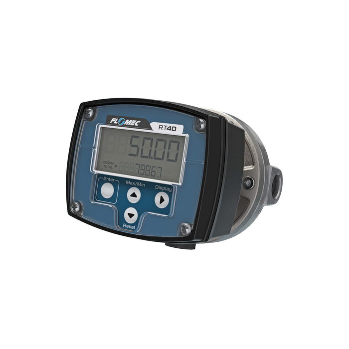 Oval Gear Flow Meter, Local Display, Pulse Out, Stainless Steel Body For Clean Light Acids and Lubricants