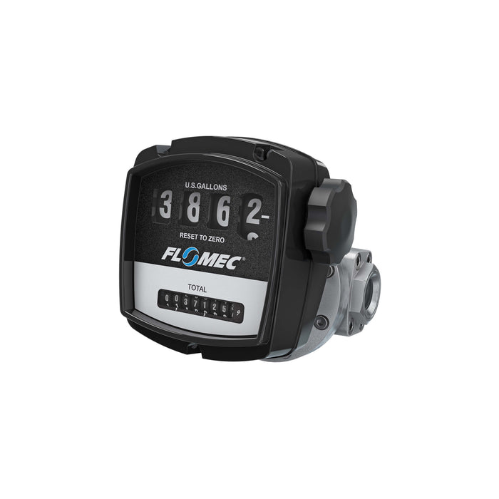 Oval Gear Flow Meter, Mechanical Display, Aluminum Body For Clean Solvents and Fuel Additives