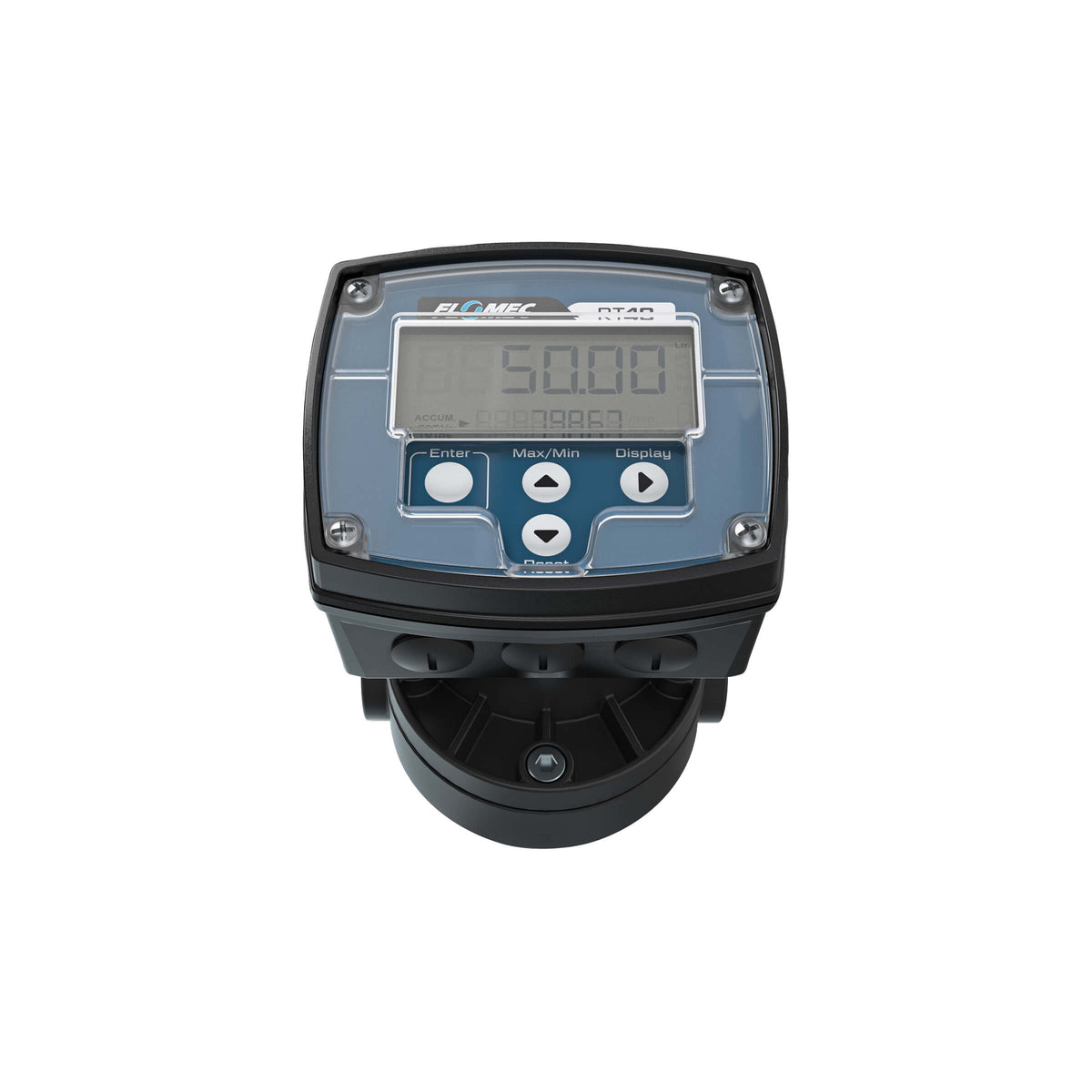 Oval Gear Flow Meter, Local Display, Pulse Out, PPS Body For DEF, Herbicides, and Pesticides