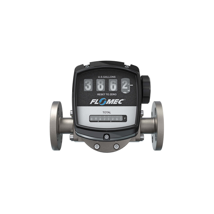Oval Gear Flow Meter, Mechanical Display, Stainless Steel Body For Clean Light Acids and Lubricants