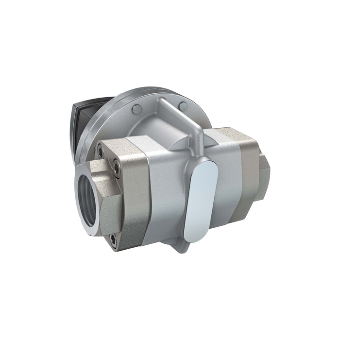 Oval Gear Flow Meter, Local Display, Pulse Out, Aluminum Body For Clean Solvents and Fuel Additives