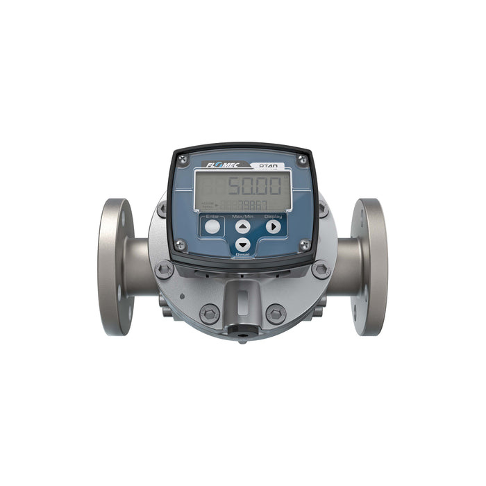 Oval Gear Flow Meter, Local Display, Pulse Out, Aluminum Body For Clean Solvents and Fuel Additives