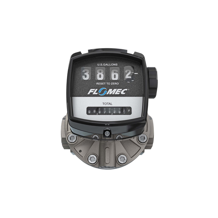 Oval Gear Flow Meter, Mechanical Display, Stainless Steel Body For Clean Light Acids and Lubricants