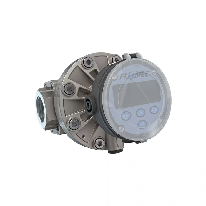 Oval Gear Flow Meter, Local Display, Pulse Out, 4-20mA, Stainless Steel Body For Clean Light Acids and Lubricants