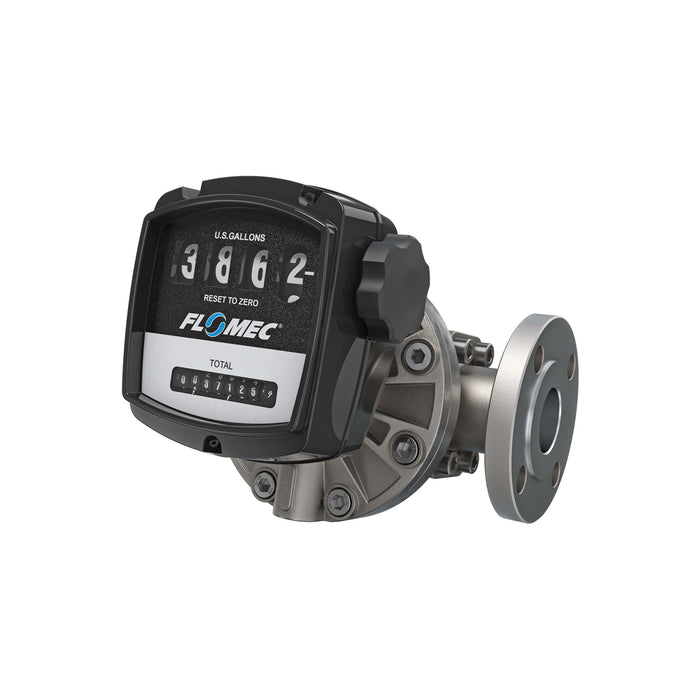 Oval Gear Flow Meter, Mechanical Display, Stainless Steel Body For Clean Light Acids and Lubricants