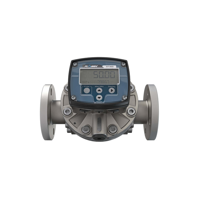 Oval Gear Flow Meter, Local Display, Pulse Out, Stainless Steel Body For Clean Light Acids and Lubricants
