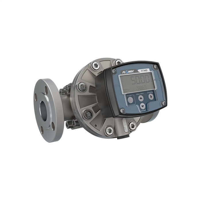 Oval Gear Flow Meter, Local Display, Pulse Out, Stainless Steel Body For Clean Light Acids and Lubricants