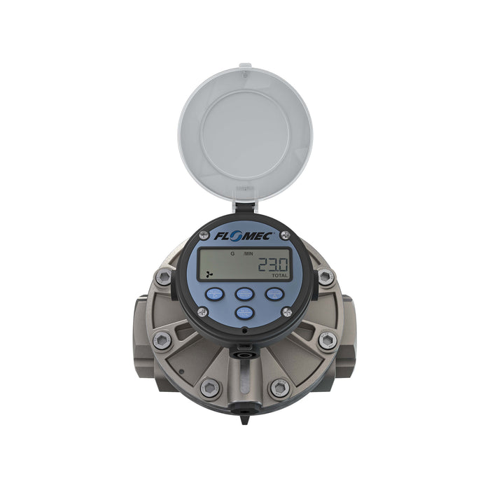 Oval Gear Flow Meter, Local Display, Pulse Out, 4-20mA, Stainless Steel Body For Clean Light Acids and Lubricants