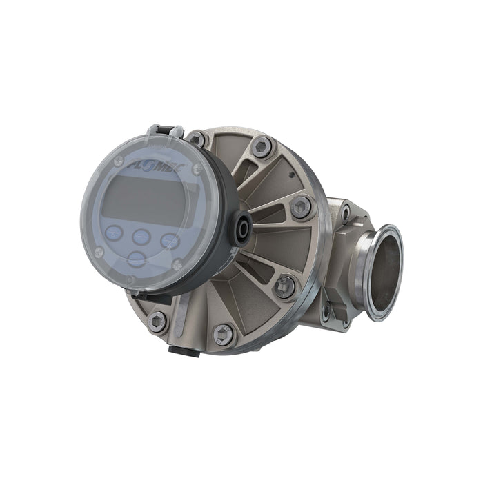 Oval Gear Flow Meter, Local Display, Pulse Out, 4-20mA, Stainless Steel Body For Clean Light Acids and Lubricants