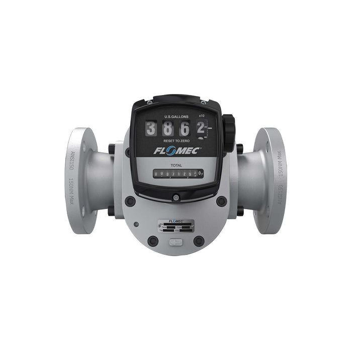 Oval Gear Flow Meter, Mechanical Display, Aluminum Body For Clean Solvents and Fuel Additives