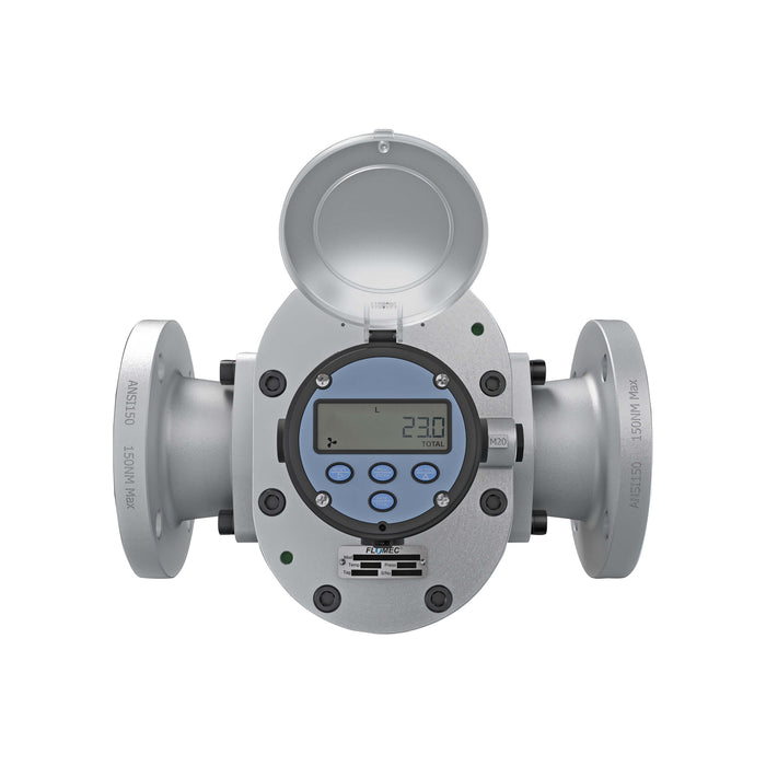 Oval Gear Flow Meter, Local Display, Pulse Out, 4-20mA, Aluminum Body For Clean Solvents and Fuel Additives
