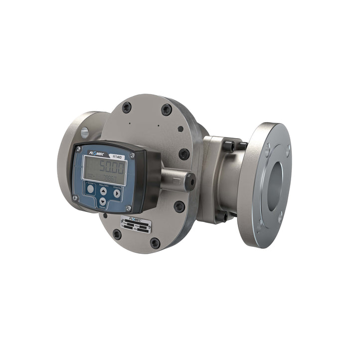Oval Gear Flow Meter, Local Display, Pulse Out, Stainless Steel Body For Clean Light Acids and Lubricants