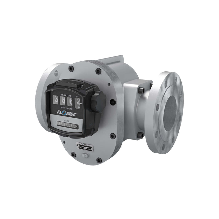 Oval Gear Flow Meter, Mechanical Display, Aluminum Body For Clean Solvents and Fuel Additives