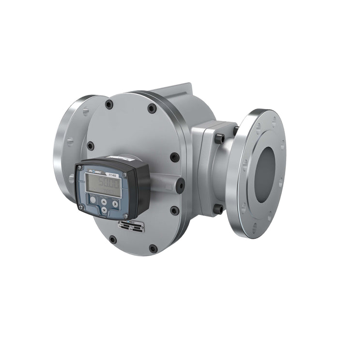 Oval Gear Flow Meter, Local Display, Pulse Out, Aluminum Body For Clean Solvents and Fuel Additives