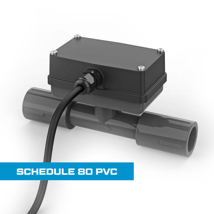 Turbine Flow Meter, Schedule 80 PVC for Water