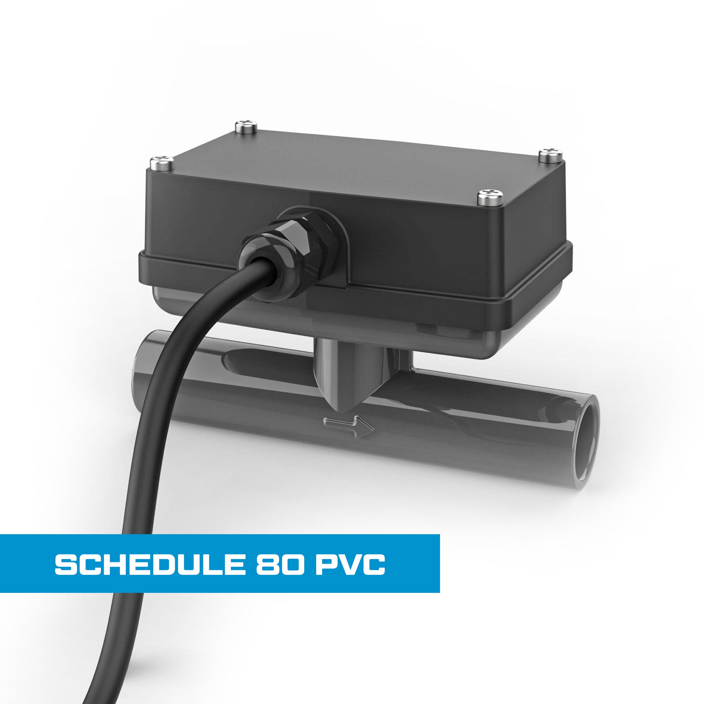 Turbine Flow Meter, Schedule 80 PVC for Water