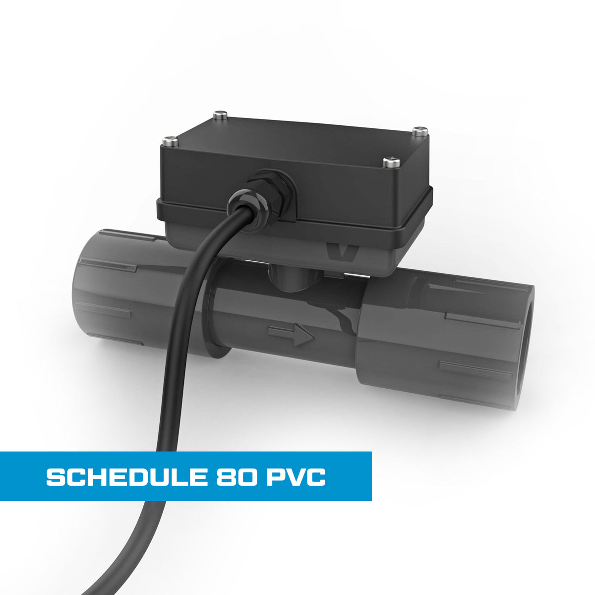 Turbine Flow Meter, Schedule 80 PVC for Water