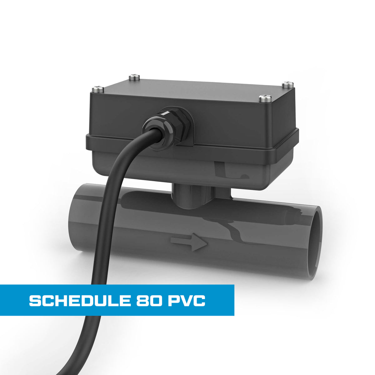 Turbine Flow Meter, Schedule 80 PVC for Water