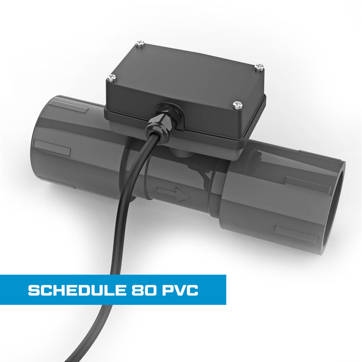Turbine Flow Meter, Schedule 80 PVC for Water