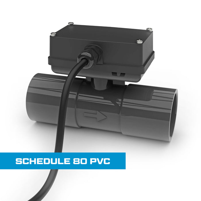 Turbine Flow Meter, Schedule 80 PVC for Water